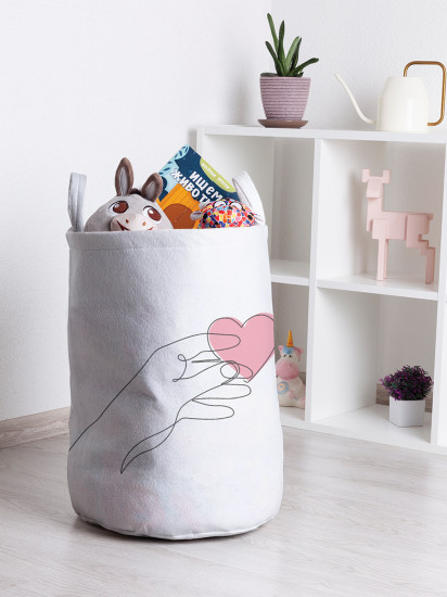 Корзина для хранения игрушек «Сердце в руках»