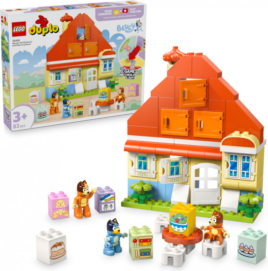 Конструктор LEGO® 10459 Семейный дом Блюи с игрой на развитие памяти