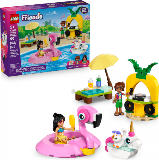 Конструктор LEGO® 42658 Веселье в бассейне с единорогом и фламинго