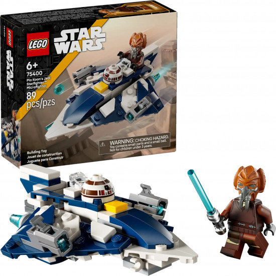 Конструктор LEGO® 75400 Звездные войны Микрофайтеры: звёздный истребитель джедая Пло Куна