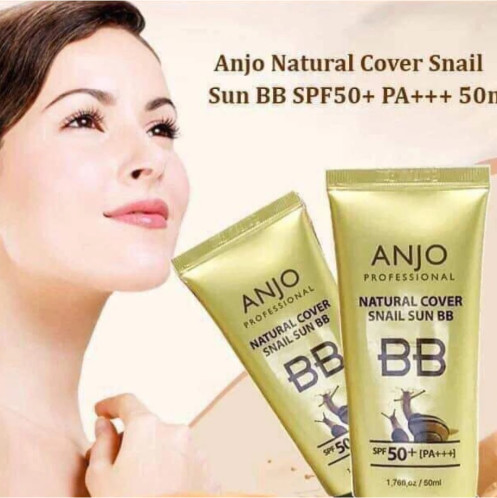 ВВ-крем для лица с улиточным муцином и защитой SPF50 «Natural Cover Snail Sun BB Cream»