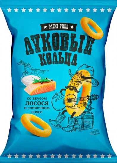 Кольца луковые «Лосось в сливочном соусе»