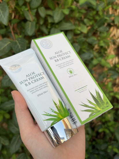 Солнцезащитный BB-крем с экстрактом алоэ «Aloe Sun Protect SPF41 PA++», оттенок Натуральный бежевый