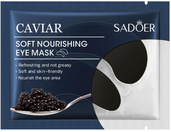Патчи для глаз с экстрактом черной икры «Soft Nourishing Eye Mask Caviar»