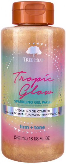 Гель для душа с шиммером и ароматом миндаля и сандала «Tropic Glow»