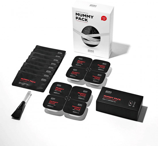 Набор лифтинг-масок для лица с чёрным трюфелем антивозрастных «Zombie Mummy Pack & Activator Kit»
