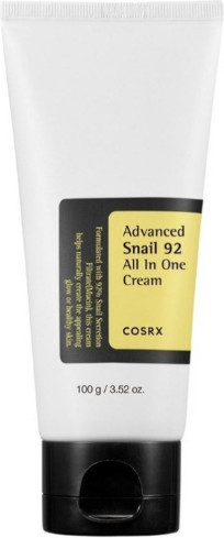 Крем для лица с 92% муцина улитки высокоактивный «Advanced Snail 92 All In One Tube Cream»