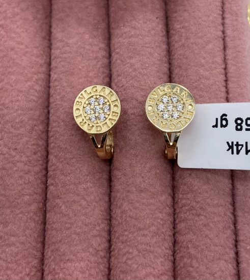 Серьги с фианитами Swarovski женские