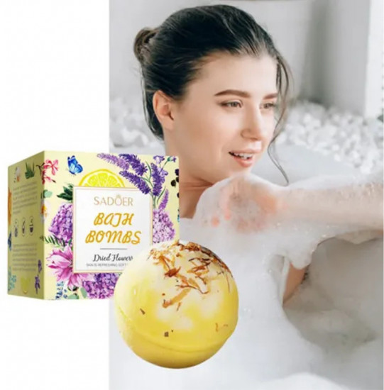 Бомбочка для ванны с ароматом лимона «Bath Salt Ball Lemon Fragrance»