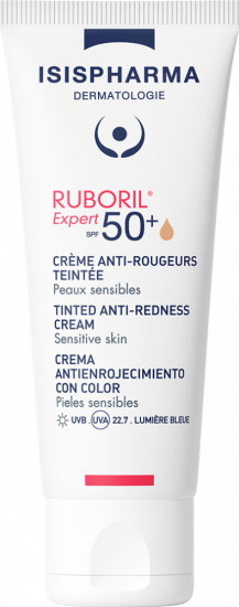Крем для лица с тональным эффектом против розацеа и купероза SPF 50+
