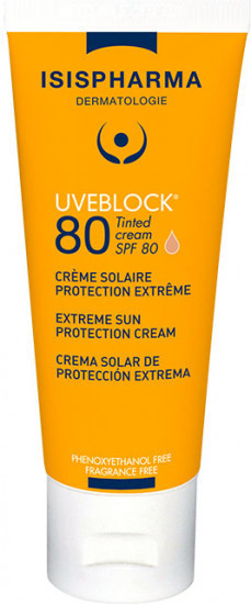 Крем для лица с тональным эффектом SPF 80+