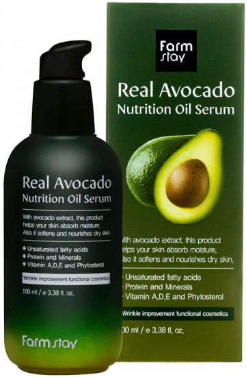 Сыворотка для лица с маслом авокадо питательная «Real Avocado Nutrion Oil Serum»