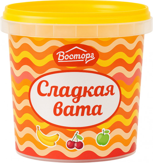 Сладкая вата «Банан, вишня, яблоко»
