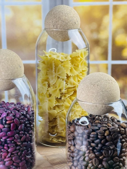 Банка для сыпучих продуктов с крышкой