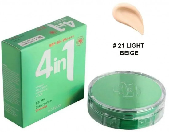 Кушон для лица «4 in 1 Dodo Cica Cream SPF50», оттенок 21 Light Beige