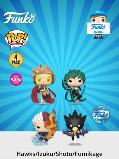 Набор фигурок «Hawks/Izuku/Shoto/Fumikage»