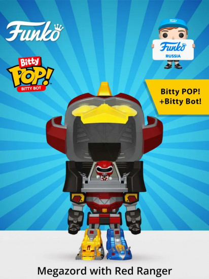 Набор фигурок Bitty Bot Power Rangers «Megazord with Red Ranger»