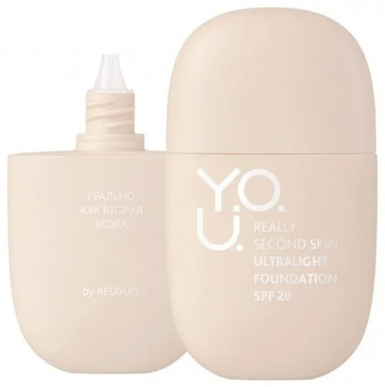 Тональный крем для лица «Y.O.U. Really Second skin», оттенок 10 Light Beige