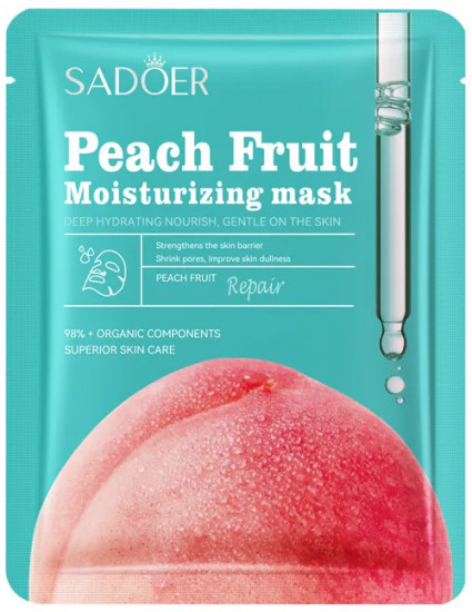 Увлажняющая и восстанавливающая маска с персиком «Peach Moisturizing Repair facial mask»