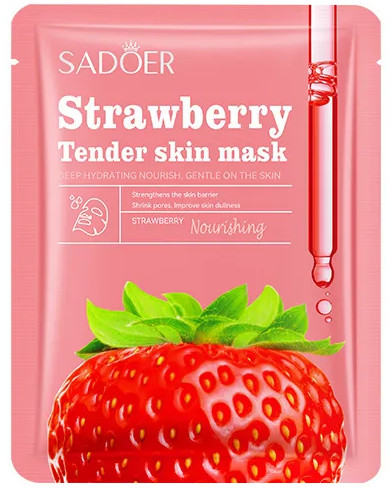 Питательная маска с клубникой «Strawberry Softening&Nourishing facial mask»