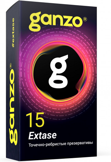 Презервативы анатомической формы с точечной и ребристой структурой Extase