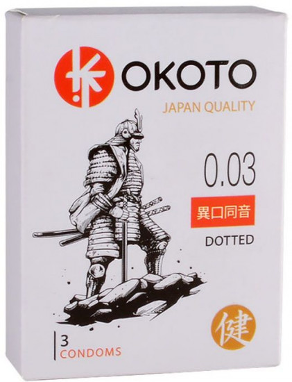 Презервативы с точками Okoto Dotted