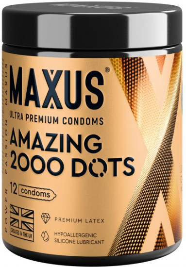Презервативы точечные с железным кейсом 2000 Amazing Dots