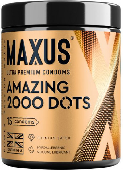 Презервативы точечные с железным кейсом 2000 Amazing Dots