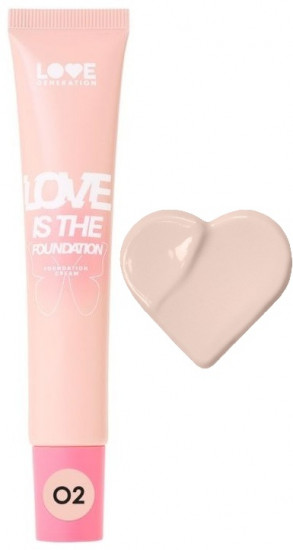 Тональный крем для лица «Love is the Foundation», оттенок 02