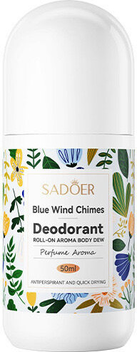 Цветочный роликовый дезодорант «Blue Wind Chime Bead Body Lotion»