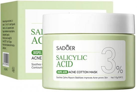 Маска-пэды для лица от акне с салициловой кислотой «Salicylic Acid Anti-acne Cotton Mask»