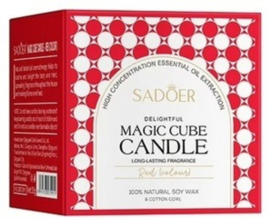 Ароматическая свеча «Magic Cube Aromatherapy Candle. Насыщенная роза»