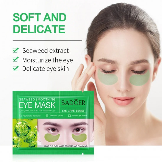 Патчи для глаз с морскими водорослями «Seaweed Smooth Eye Mask»