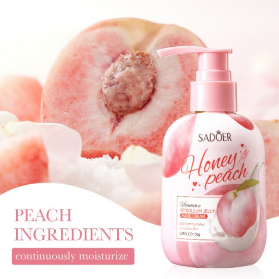Крем для рук «Honey Peach Vitamin E Petroleum Jelly Hand Cream»