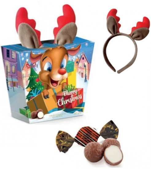 Подарочный набор с конфетами и аксессуаром «Merry Christmas»