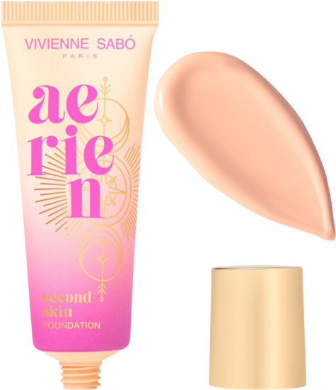 Крем для лица тональный «Aerien Second Skin», оттенок 02 Светло-бежевый