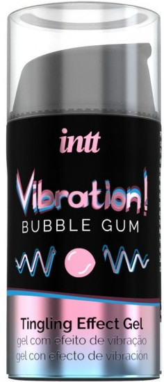  Гель жидкий интимный с эффектом вибрации Vibration! Bubble Gum