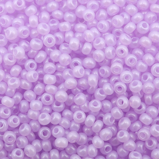 Бисер алебастр с цветным покрытием, цвет 17228