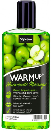 Масло массажное с ароматом яблока WarmUp Green Apple 