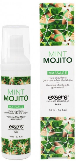 Масло массажное разогревающее с ароматом мохито Gourmet Mint Mojito