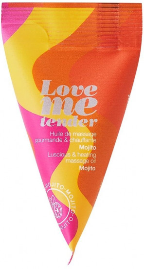 Масло массажное cъедобное согревающее с ароматом мохито Tender Mojito