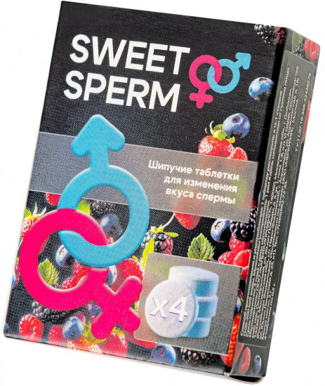 Таблетки шипучие для мужчин для изменения вкуса спермы Sweet Sperm