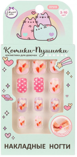 Ногти накладные «Котики-Пушинки»