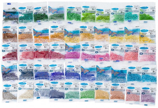 Набор бисера прозрачного