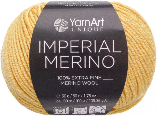 Пряжа для вязания «Imperial Merino», цвет 3309 горчичный