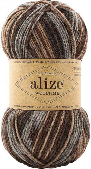 Пряжа для вязания «Wooltime», цвет 11015 секционный