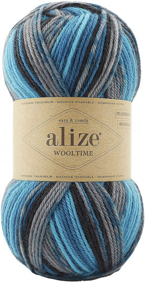 Пряжа для вязания «Wooltime», цвет 11017 секционный