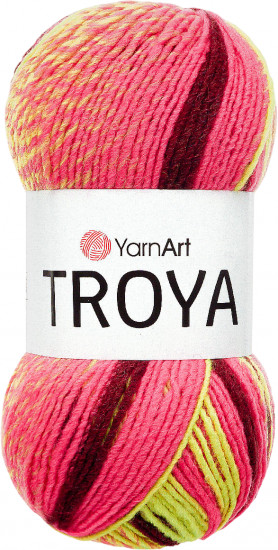 Пряжа для вязания «Troya», цвет 2118 секционный