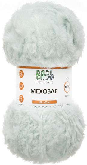 Пряжа для вязания «Меховая», цвет 03 светлая мята