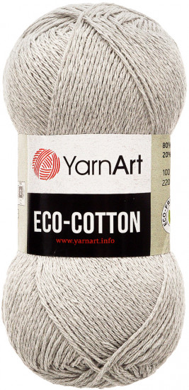 Пряжа для вязания «Eco Cotton», 763 Светло-серый